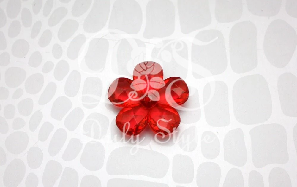 Acryllen Bloem Rood (12st) 1 Acryllen Bloem Rood (12st)