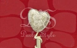 Decoratie Hart Zilver (72st)