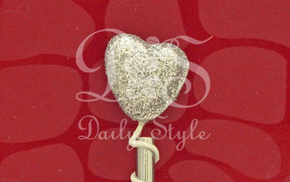 Decoratie Hart Zilver (72st) 1 Decoratie Hart Zilver (72st)