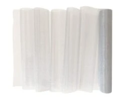 Decoratiestof Organza Zilver (30x500cm)