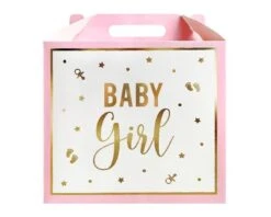 Cadeaudoos Baby Girl 12cm (3st)