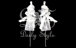 Corsagebedankje Duif Zilver (6st)