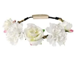 Haarband Bloemen Wit