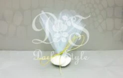 Tule Rondjes Kaal Ø24cm Blauw