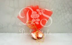 Tule Rondjes Kaal Ø24cm Rood