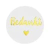 Stickers Bedankt Wit/Goud (24st)