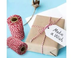 Bindtouw Katoen Rood/Wit (100m) -Versiering Winkel img 2225 1 1