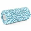 Bindtouw Katoen Blauw/Wit (100m)
