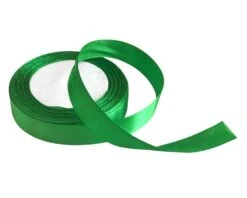 Satijnlint 2cm Donkergroen