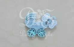 Deco Vilt Kinderwagen Blauw (12st)