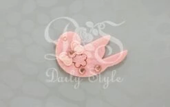 Decoratie Vilt Duifje Roze (12st)