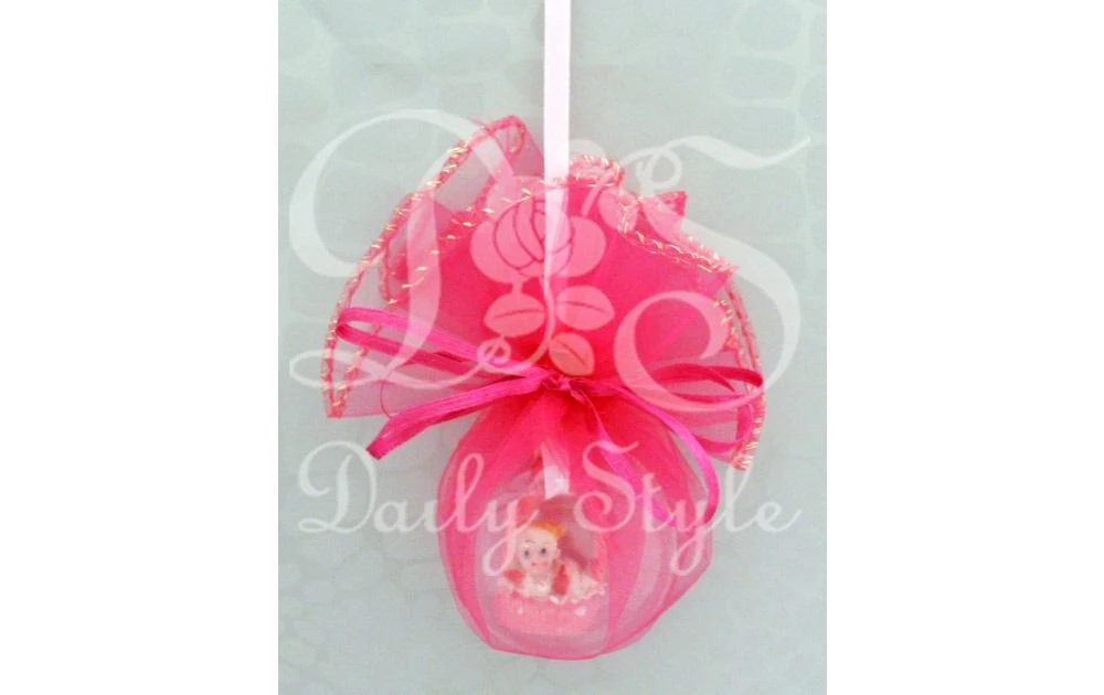 Organzazak Ø35cm Fuchsia (12st) 1 Organzazak Ø35cm Fuchsia (12st)