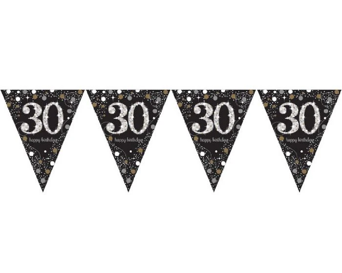 Vlaggenlijn 30 Happy Birthday Sparkling 1 Vlaggenlijn 30 Happy Birthday Sparkling