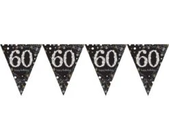 Vlaggenlijn 60 Happy Birthday Sparkling