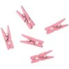 Houten Mini Knijpertjes Roze (24st)