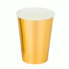 Kartonnen Bekers Metallic Goud (20st)