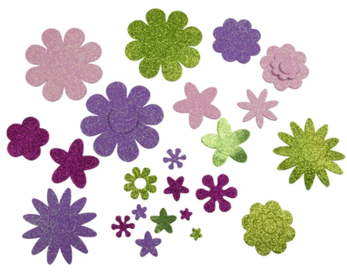 Knutselstickers Bloemen (200st) 2 Knutselstickers Bloemen (200st) - Afbeelding 2