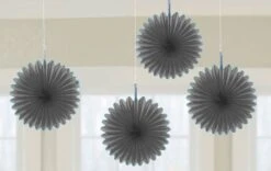 Mini Waaier Zwart (4st)