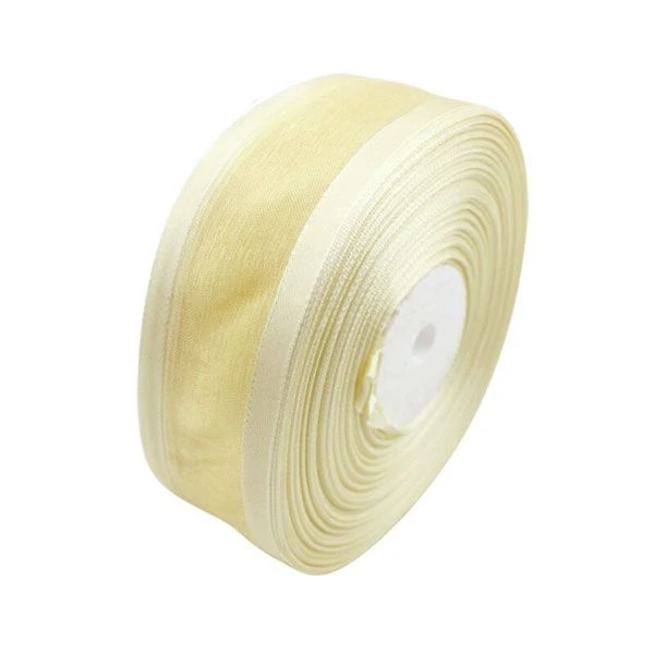 Organzalint 4cm Creme 1 Organzalint 4cm Creme