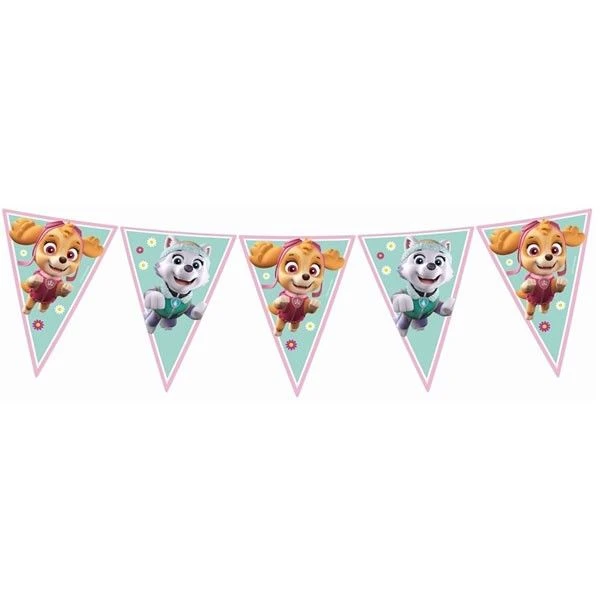 Vlaggenlijn Paw Patrol Skye & Everest (2,3m) 1 Vlaggenlijn Paw Patrol Skye & Everest (2,3m)