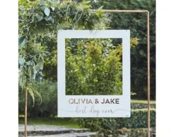 Photobooth Frame Wit/Roségoud Ginger Ray