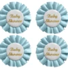 Rozetten Babyshower Blauw (4st)