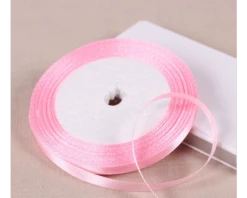 Satijnlint 6mm Roze