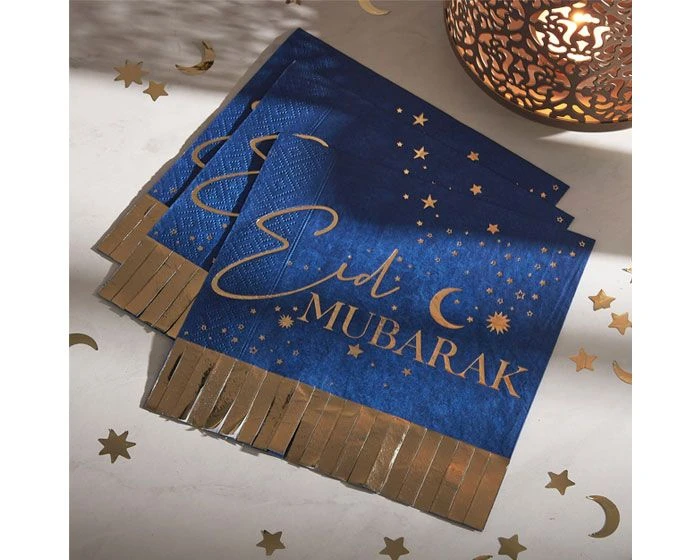 Servetten Eid Mubarak Ginger Ray (16st) 1 Servetten Eid Mubarak Ginger Ray (16st)