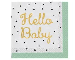 Servetten Hello Baby Dots (16st)