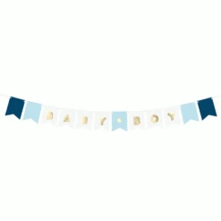 Slinger Baby Boy Blauw & Goud (3m)