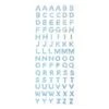 Strass Letters Blauw (84st)