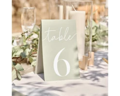 Tafelnummers 1-12 Sage Groen Ginger Ray