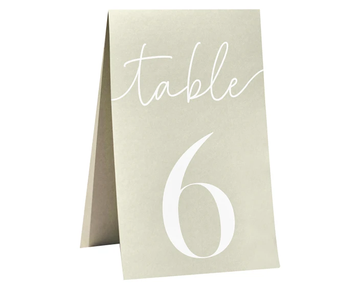 Tafelnummers 1-12 Sage Groen Ginger Ray 3 Tafelnummers 1-12 Sage Groen Ginger Ray - Afbeelding 3