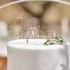 Houten Taarttopper Just Married Ginger Ray