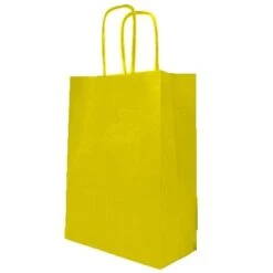 Papieren Tasje Geel (10st)