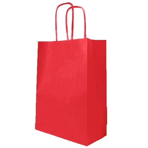 Papieren Tasje Rood (10st) 1 Papieren Tasje Rood (10st)