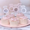 Ring Cupcake Toppers - Team Bride Ginger Ray (12st)
