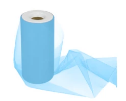 Tule Rol Blauw 15cm (22m)