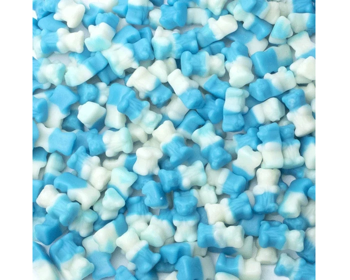 Veggie Duo Beertjes Blauw/Wit (1kg) 1 Veggie Duo Beertjes Blauw/Wit (1kg)