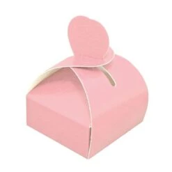 Vouwdoos Hart Relief Roze (50st)