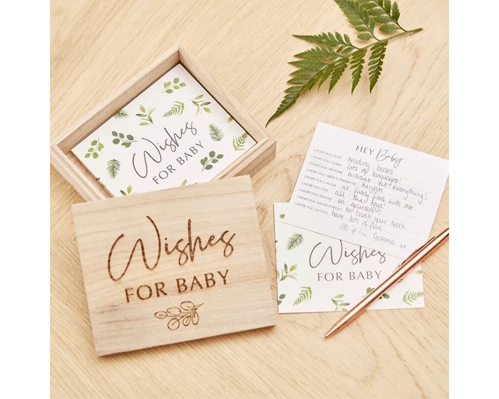 Botanical Wishes For Baby In Box Ginger Ray 1 Botanical Wishes For Baby In Box Ginger Ray