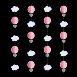 String Versiering Wolk Roze