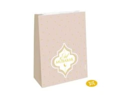 Papieren Zakjes + Stickers Eid Mubarak (4st)